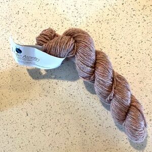Julie Asselin Hand Dye 100% Wool Yarn Hank Juliette 56g 2 0z Merino Purple Tweed